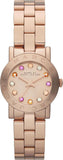 Buy Shop Marc Jacobs Amy Rose Gold Dial Rose Gold Steel Strap Watch for Women - MBM3219 USA Online