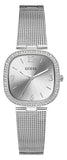 Buy Shop Guess Tapestry Diamonds Silver Dial Silver Mesh Bracelet Watch for Women - GW0354L1 USA Online