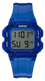 Buy Shop Guess Stealth Blue Dial Blue Rubber Strap Watch for Men - GW0270G3 USA Online