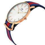 Buy Shop Daniel Wellington Classic Oxford White Dial Two Tone NATO Strap Watch For Men - DW00100001 USA Online