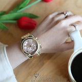 Buy Shop Michael Kors Blair Chronograph Rose Gold Dial Two Tone Steel Strap Watch for Women - MK6316 USA Online