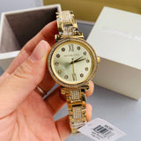 Buy Shop Michael Kors Sofie Quartz Gold Dial Gold Steel Strap Watch For Women - MK3881 USA Online