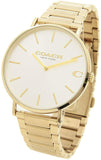 Coach Charles Silver Dial Gold Steel Strap Watch for Men - 14602430