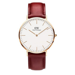 Buy Shop Daniel Wellington Classic Suffolk White Dial Brown Leather Strap Watch For Women - DW00100120 USA Online