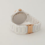 Buy Shop Fossil FB-01 Analog White Dial White Ceramic Strap Watch for Women - CE1107 USA Online