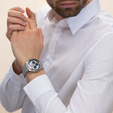 Buy Shop Breitling Chronomat B01 42mm Silver Dial Silver Steel Strap Watch for Men - AB0134101G1A1 USA Online