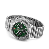 Buy Shop Breitling Chronomat B01 42 Green Dial Silver Steel Strap Watch for Men - AB0134101L1A1 USA Online