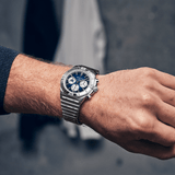 Buy Shop Breitling Chronomat B01 42 Six Nations Scotland Blue Dial Silver Steel Strap Watch for Men - AB0134A51C1A1 USA Online