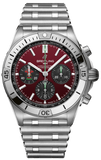 Buy Shop Breitling Chronomat B01 42 Six Nations Wales Red Dial Silver Steel Strap Watch for Men - AB0134A61K1A1 USA Online
