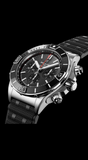 Buy Shop Breitling Super Chronomat B01 44 Black Dial Black Rubber Strap Watch for Men - AB0136251B2S1 USA Online