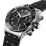 Buy Shop Breitling Super Chronomat B01 44 Black Dial Black Rubber Strap Watch for Men - AB0136251B2S1 USA Online