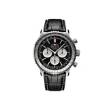 Buy Shop Breitling Navitimer B01 Chronograph 46 Black Dial Black Leather Strap Watch for Men - AB0137211B1P1 USA Online