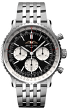 Buy Shop Breitling Navitimer B01 Chronograph 43 Black Dial Silver Steel Strap Watch for Men - AB0138211B1A1 USA Online