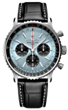 Buy Shop Breitling Navitimer B01 Chronograph 43 Blue Dial Black Leather Strap Watch for Men - AB0138241C1P1 USA Online
