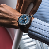 Buy Shop Breitling Navitimer B01 Chronograph 41 Blue Dial Black Leather Strap Watch for Men - AB0139241C1P1 USA Online