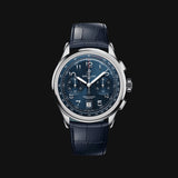Buy Shop Breitling Premier B01 Chronograph 42 Blue Dial Blue Leather Strap Watch for Men - AB0145171C1P2 USA Online