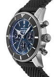 Buy Shop Breitling Superocean Heritage B01 Chronograph 44 Blue Dial Black Mesh Bracelet Watch for Men - AB0162121C1S1 USA Online