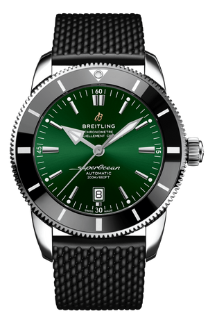 Buy Shop Breitling Superocean Heritage B20 Automatic 46 Green Dial Black Mesh Bracelet Watch for Men - AB2020121L1S1 USA Online