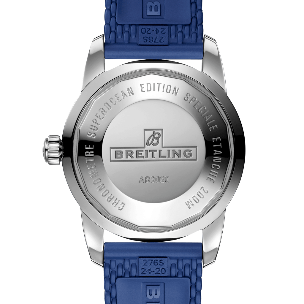 Buy Shop Breitling Superocean Heritage B20 Automatic 46 Blue Dial Blue Mesh Bracelet Watch for Men - AB2020161C1S1 USA Online