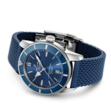 Buy Shop Breitling Superocean Heritage B20 Automatic 46 Blue Dial Blue Mesh Bracelet Watch for Men - AB2020161C1S1 USA Online