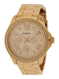 Buy Shop Fossil Cecile Rose Gold Dial Rose Gold Steel Strap Watch for Women - AM4483 USA Online