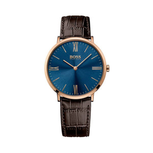 Buy Shop Hugo Boss Classic Jackson Blue Dial Brown Leather Strap Watch for Men - 1513458 USA Online