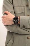 Buy Shop Fossil Forrester Chronograph Black Dial Brown Leather Strap Watch for Men - FS5608 USA Online