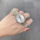 Buy Shop Michael Kors Darci Silver Dial Two Tone Steel Strap Watch for Women - MK3405 USA Online