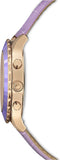 Buy Shop Swarovski Octea Lux Chrono Purple Dial Purple Leather Strap Watch for Women - 5632263 USA Online