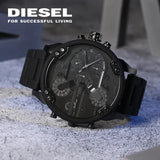 Diesel Mr Daddy 2.0 Chronograph Black Dial Black Stainless Steel Watch For Men - DZ7396