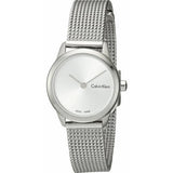Buy Shop Calvin Klein Minimal White Dial Silver Mesh Bracelet Watch for Women - K3M231Y6 USA Online