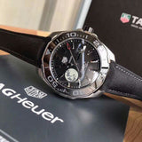Buy Shop Tag Heuer Aquaracer Calibre 5 Moon Black Dial Black Nylon Strap Watch for Men - WAY201J.FC6370 USA Online