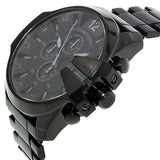 Buy Shop Diesel Mega Chief Chronograph Black Dial Black Steel Strap Watch For Men - DZ4355 USA Online