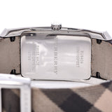 Buy Shop Burberry Nova Check Silver Dial Two Tone Leather Strap Watch For Women - BU9404 USA Online