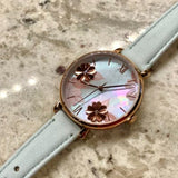 Buy Shop Fossil Jacqueline Multi Colored Dial Blue Leather Strap Watch for Women - ES4813 USA Online