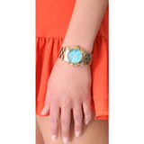 Buy Shop Marc Jacobs Amy Blue Dial Gold Steel Strap Watch for Women - MBM3220 USA Online