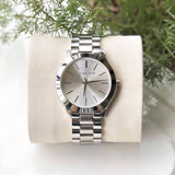 Buy Shop Michael Kors Slim Runway Silver Dial Silver Stainless Steel Strap Watch for Women - MK3178 USA Online