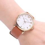 Buy Shop Marc Jacobs Baker White Dial Brown Leather Strap Watch for Womern - MBM1316 USA Online