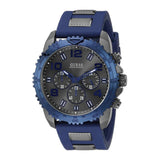 Buy Shop Guess Velocity Blue Dial Blue Rubber Strap Watch for Men - W0599G2 USA Online
