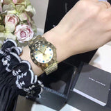 Buy Shop Marc Jacobs Amy Dexter Gold Dial Gold Steel Strap Watch for Women - MBM3215 USA Online