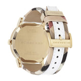 Buy Shop Burberry The City White Dial White Leather Strap Watch for Women - BU9015 USA Online