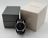 Buy Shop Emporio Armani Lambda Chronograph Blue Dial Blue Leather Strap Watch For Men - AR11018 USA Online