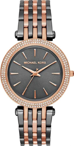 Buy Shop Michael Kors Darci Analog Quartz Grey Dial Two Tone Steel Strap Watch For Women - MK3584 USA Online