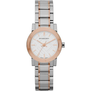 Buy Shop Burberry The City Silver Dial Two Tone Steel Strap Watch for Women - BU9205 USA Online