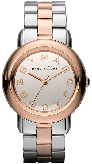 Buy Shop Marc Jacobs Marc Silver Dial Two Tone Steel Strap Watch for Women- MBM3170 USA Online