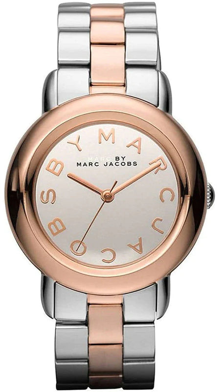 Buy Shop Marc Jacobs Marc Silver Dial Two Tone Steel Strap Watch for Women- MBM3170 USA Online