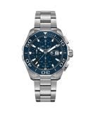 Buy Shop Tag Heuer Aquaracer Calibre 16 43mm Blue Dial Silver Steel Strap Watch for Men - CAY211B.BA0927 USA Online