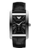 Buy Shop Emporio Armani Black Dial Black Leather Strap Watch For Men - AR0143 USA Online