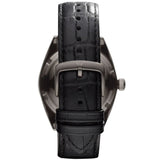 Buy Shop Emporio Armani Franco Black Dial Black Leather Strap Watch For Men - AR0368 USA Online