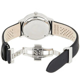 Buy Shop Emporio Armani Gianni Quartz Black Dial Black Leather Strap Watch For Men - AR0382 USA Online